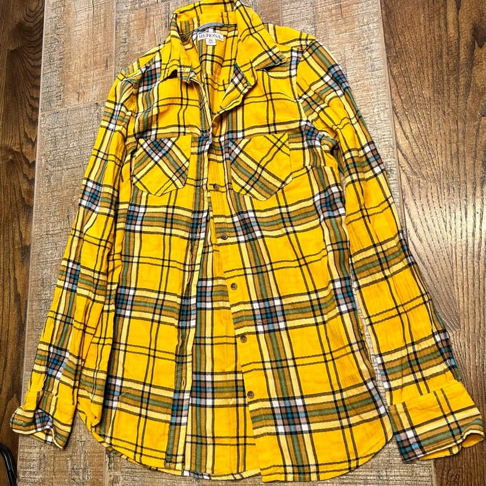 Woman’s plaid shirt